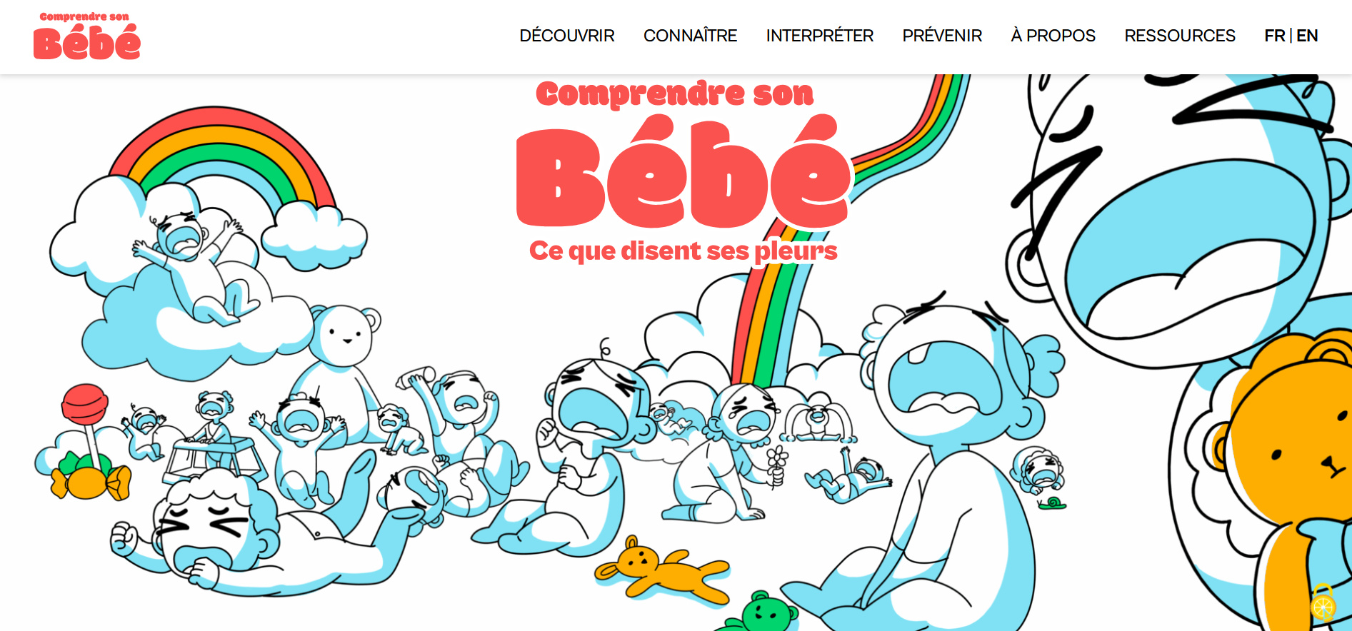 Illustration site web comprendre les pleurs de son bébé