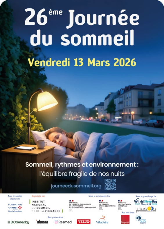 26ème Journée du sommeil "Sommeil, rythmes et environnement : l'équilibre fragile de nos nuits"