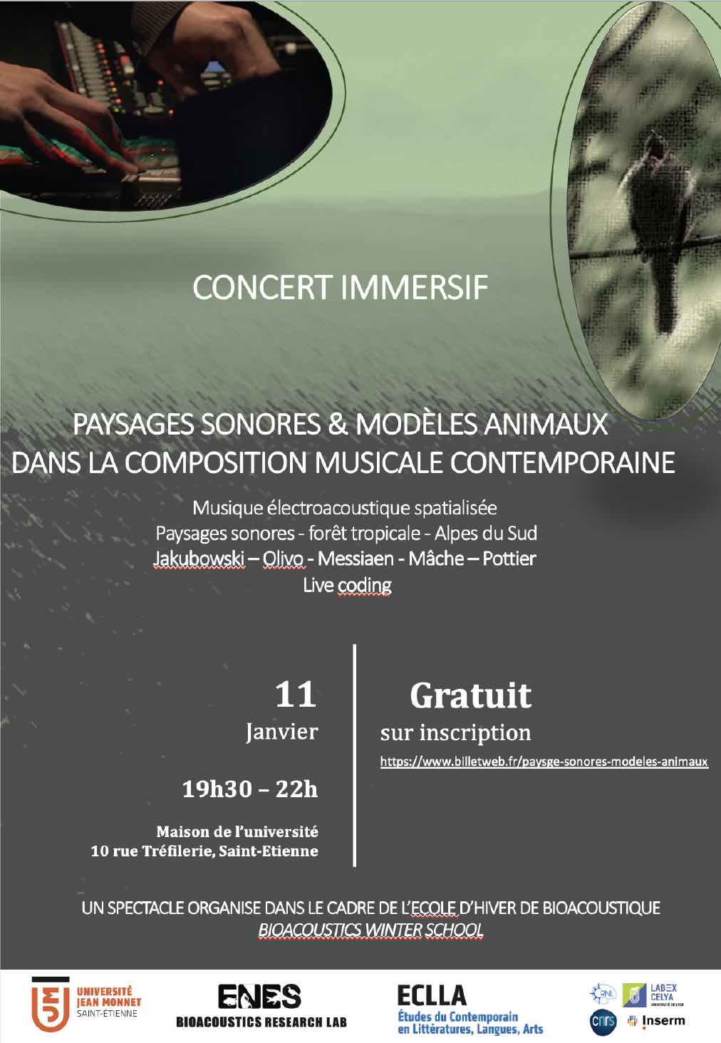 Flyer soirée bioacoustique