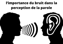 importance du bruit dans la perception de la parole