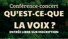 Conférence débat Qu'est-ce que la voix ?