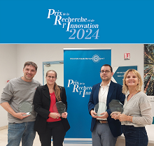 Photo des lauréats CRNL du Prix de la recherche et de l'innovation de l'UCBL 2024 
